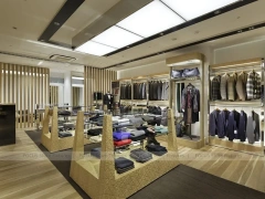 Cruciani Glass Storefront Apparel Display