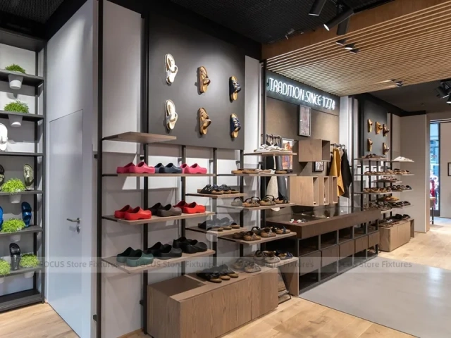 Dark Boutique Apparel Wall and Rack Display