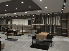 Dark Boutique Store Empty Fixture Layout