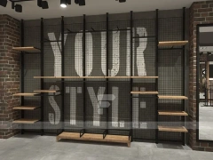 Dark Boutique Store Empty Fixture Layout