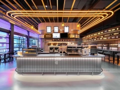 Dark Glass Coffee Bar Kiosk