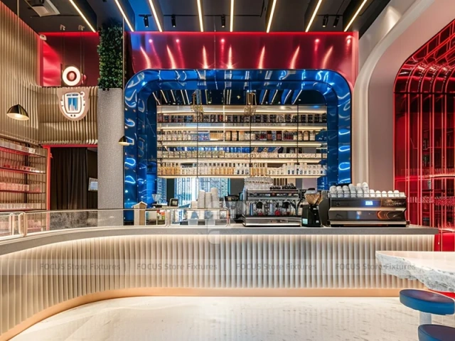 Dark Wave Ceiling Beverage Island Bar
