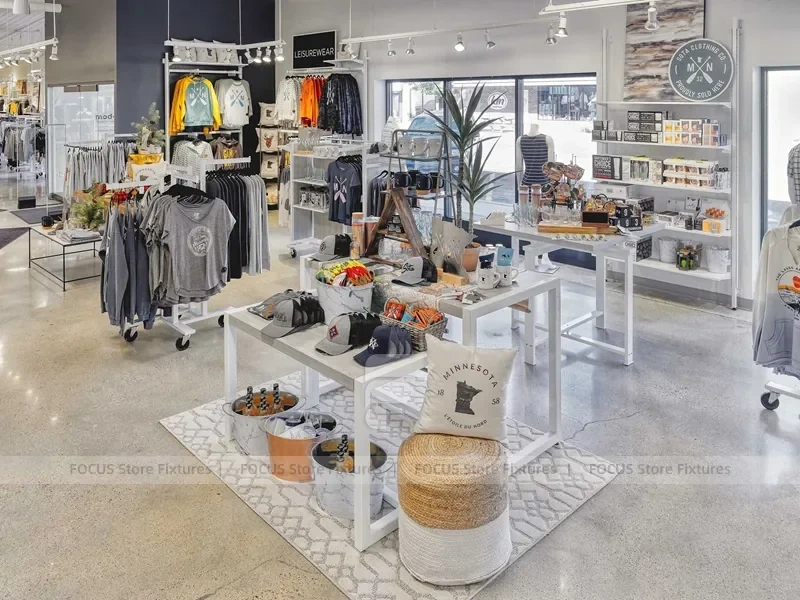 Dark Wood Premium Menswear Counter Display