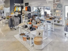 Dark Wood Premium Menswear Counter Display