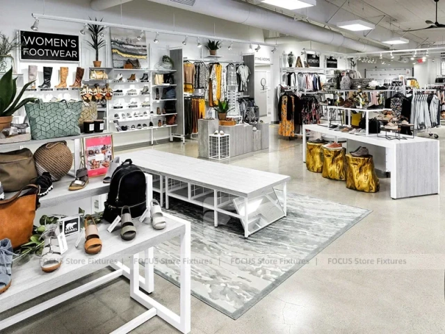 Dark Wood Premium Menswear Counter Display