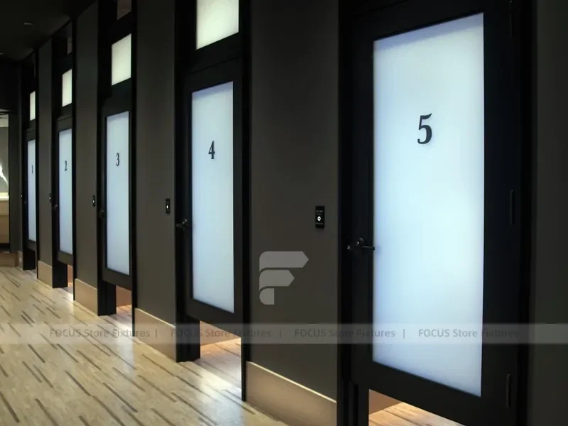 Dark Wood Premium Menswear Counter Display