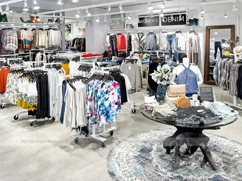 Dark Wood Premium Menswear Counter Display