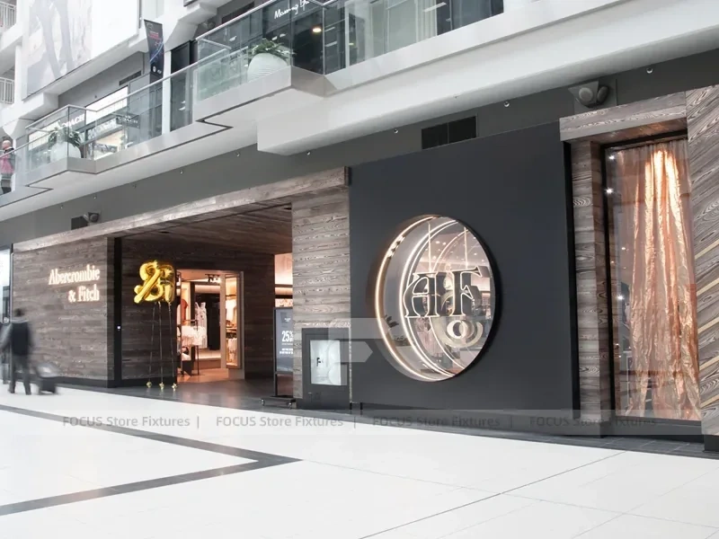 Dark Wood Premium Menswear Counter Display