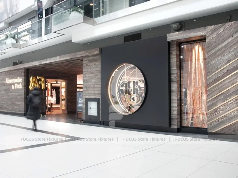 Dark Wood Premium Menswear Counter Display