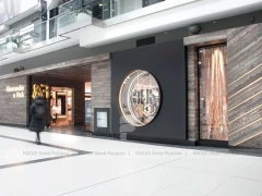 Dark Wood Premium Menswear Counter Display