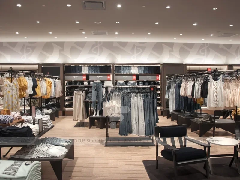 Dark Wood Premium Menswear Counter Display