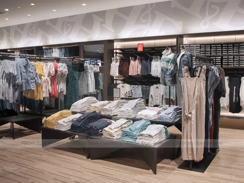 Dark Wood Premium Menswear Counter Display