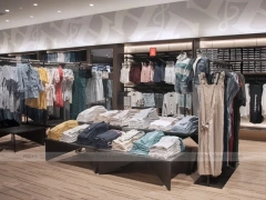 Dark Wood Premium Menswear Counter Display