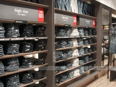Dark Wood Premium Menswear Counter Display