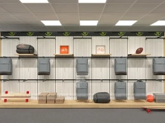 Gaiser Bike Shop Metal Wall Shelving Display