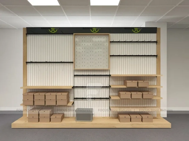 Gaiser Bike Shop Metal Wall Shelving Display