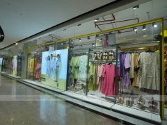 Girls Kidswear Wall Display with Colorful Dresses