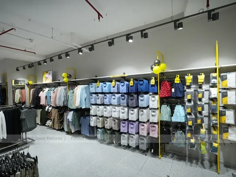 Girls Kidswear Wall Display with Colorful Dresses