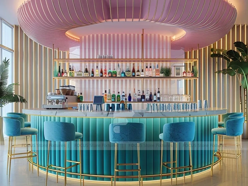 Glass Coffee Dessert Kiosk Model
