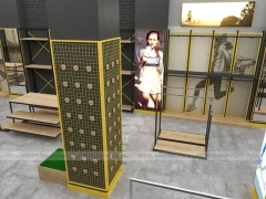 Goal Sports Retail Fixture Layout with Yellow Columns