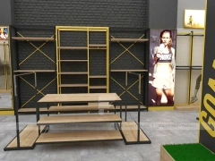 Goal Sports Retail Fixture Layout with Yellow Columns