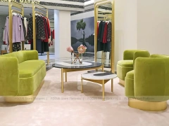 Gold Frame Fashion Boutique Lounge Display