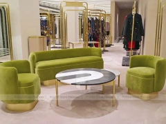 Gold Frame Fashion Boutique Lounge Display