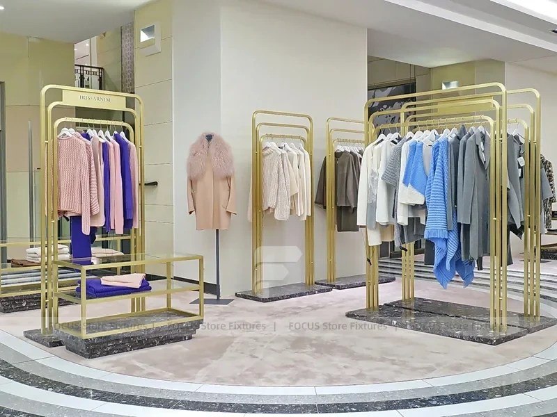 Gold Frame Fashion Boutique Lounge Display