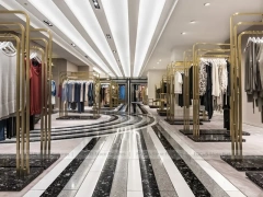 Gold Frame Fashion Boutique Lounge Display