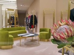 Gold Frame Fashion Boutique Lounge Display
