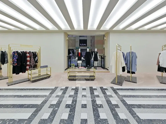 Gold Frame Fashion Boutique Lounge Display