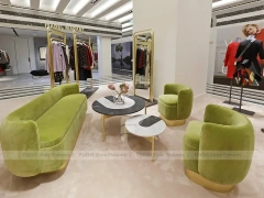 Gold Frame Fashion Boutique Lounge Display