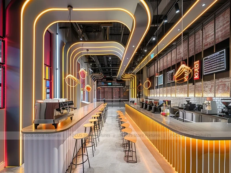Gold Line Beverage Bar Seating Layout
