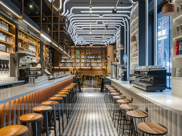 Gold Line Beverage Bar Seating Layout
