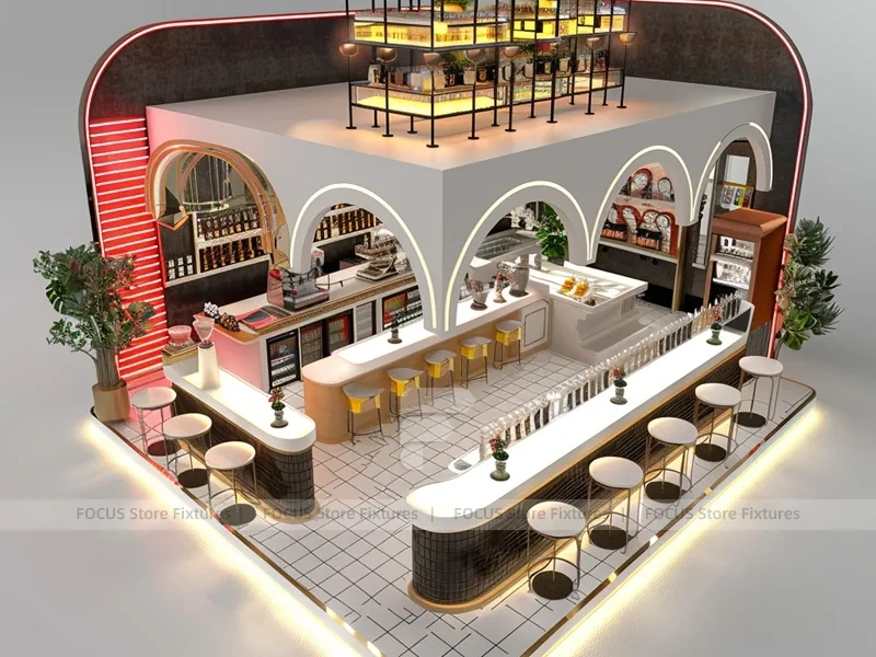 Gold Line Beverage Bar Seating Layout