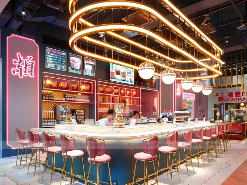 Gold Line Beverage Bar Seating Layout