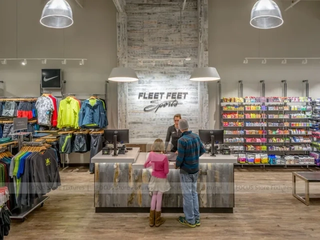 Gray Golf Cap Wall Display with Bench