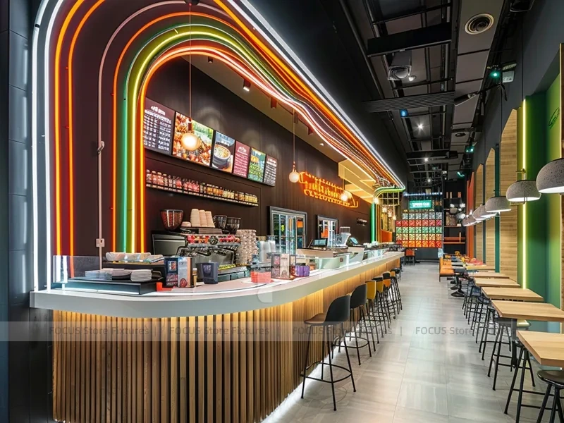 Gray Yellow Dessert Beverage Kiosk