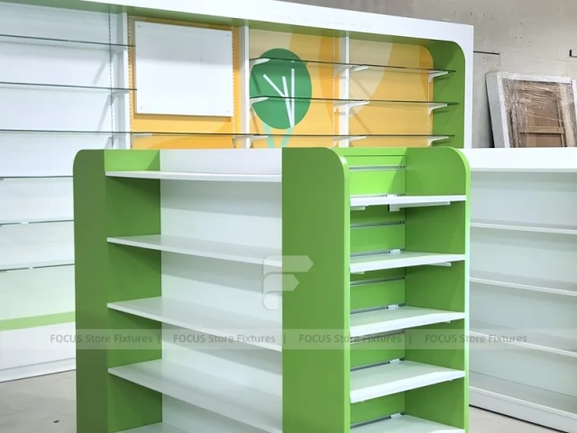 Green End Pharmacy Gondola Fixture Set