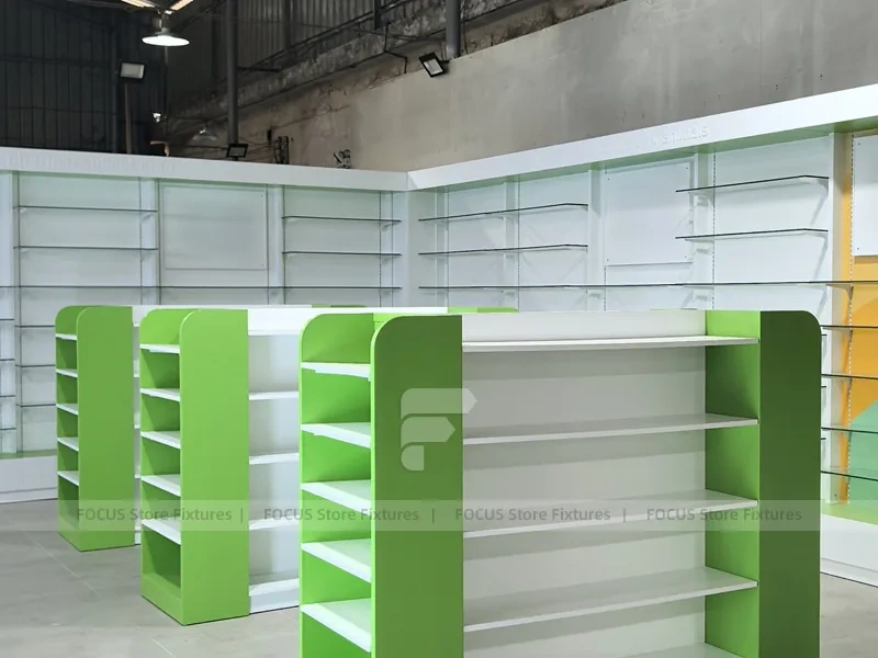 Green End Pharmacy Gondola Fixture Set