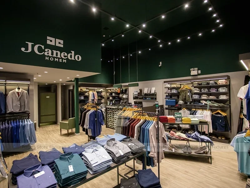 Green JCanedo Menswear Interior Display