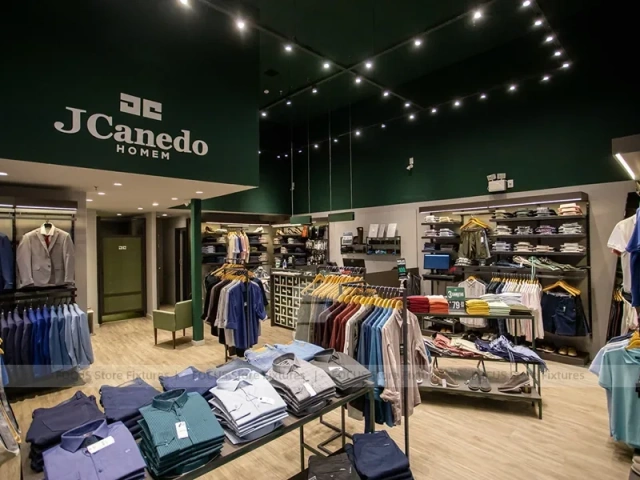 Green JCanedo Menswear Interior Display