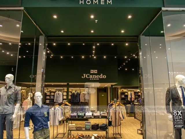 Green JCanedo Menswear Interior Display