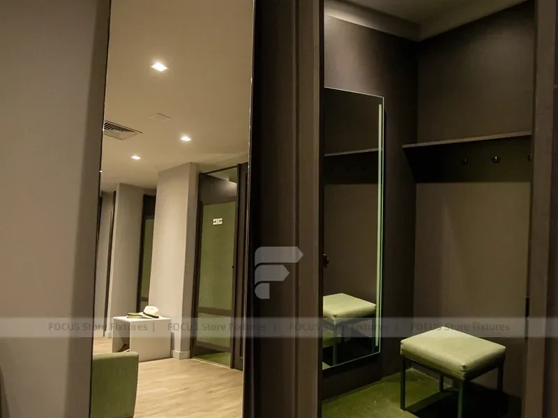 Green JCanedo Menswear Interior Display