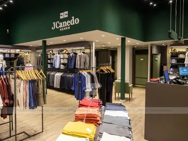 Green JCanedo Menswear Interior Display