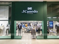 Green JCanedo Menswear Storefront Display