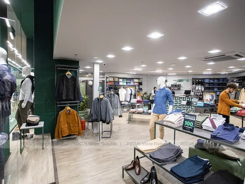 Green JCanedo Menswear Storefront Display