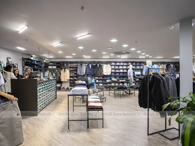 Green JCanedo Menswear Storefront Display