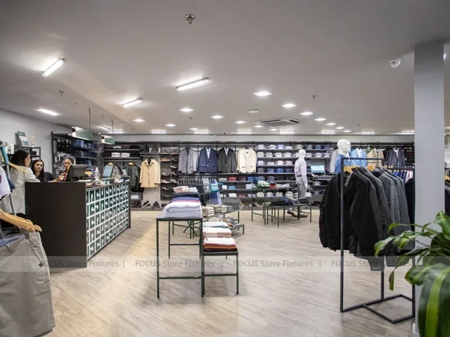 Green JCanedo Menswear Storefront Display
