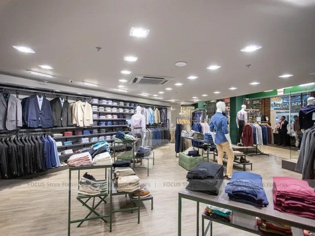 Green JCanedo Menswear Storefront Display